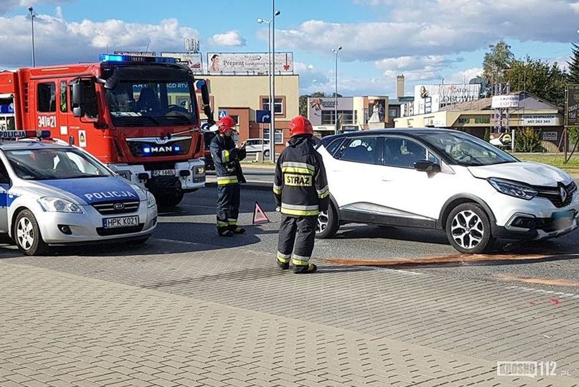 Najechanie na tył pojazdu na obwodnicy Krosna