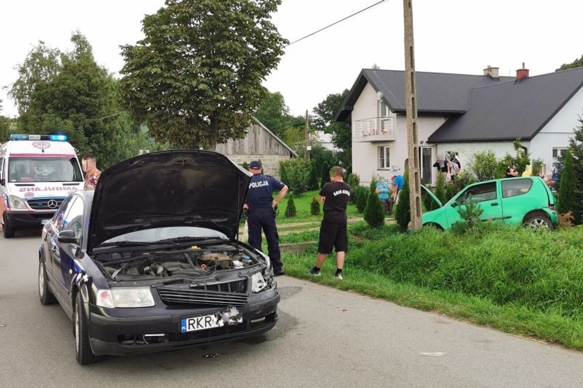 Najechanie na tył samochodu w Sulistrowej