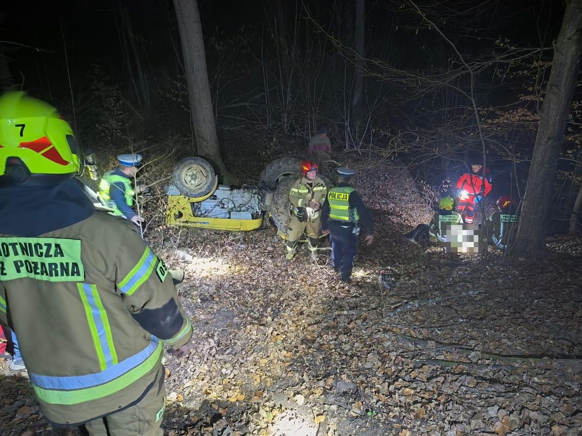 Nie żyje mężczyzna przygnieciony przez traktor