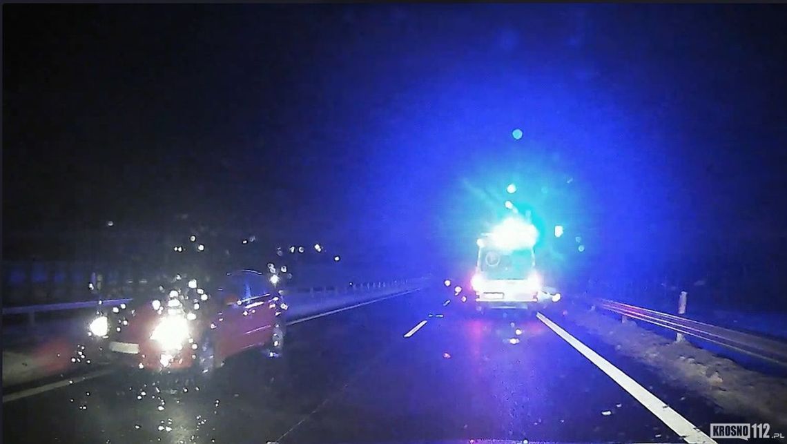 Niebezpieczna jazda pod prąd na S19. Szybka reakcja ratowników zapobiegła tragedii [WIDEO]