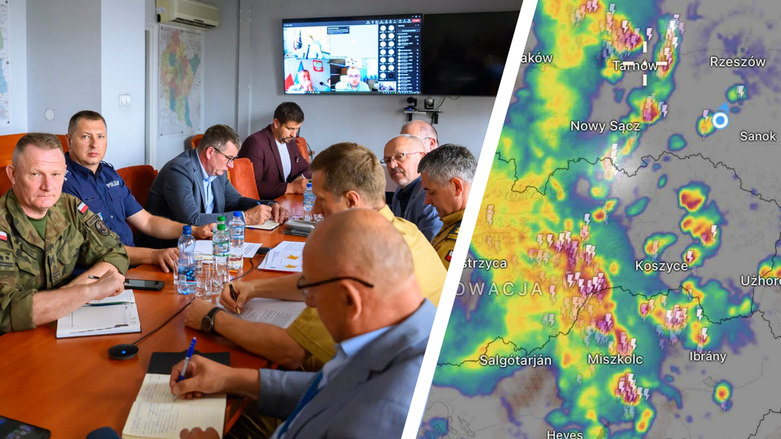 Niebezpieczna pogoda. Na Podkarpaciu obradują sztaby kryzysowe, również w Krośnie