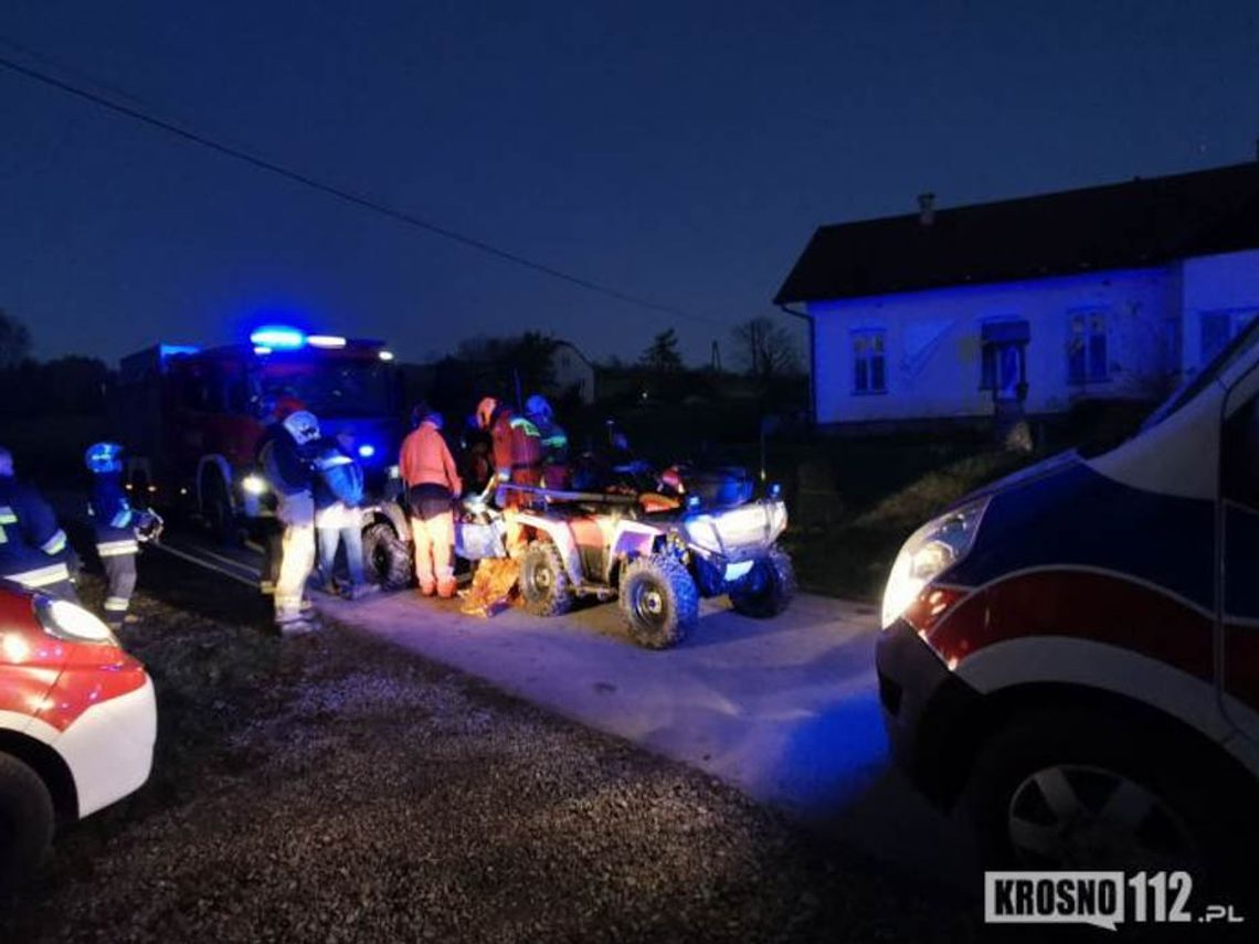 Niefortunny upadek podczas spaceru w Zawadce Rymanowskiej