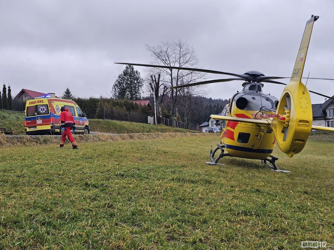 Nieszczęśliwy wypadek 44-latka w Lubatowej Nieszczęśliwy wypadek 44-latka w Lubatowej