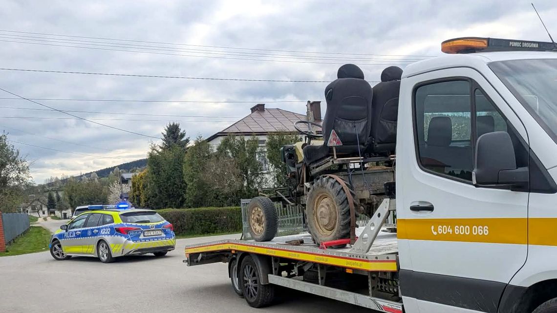 Nietrzeźwy kierowca ciągnika zatrzymany w Iwli