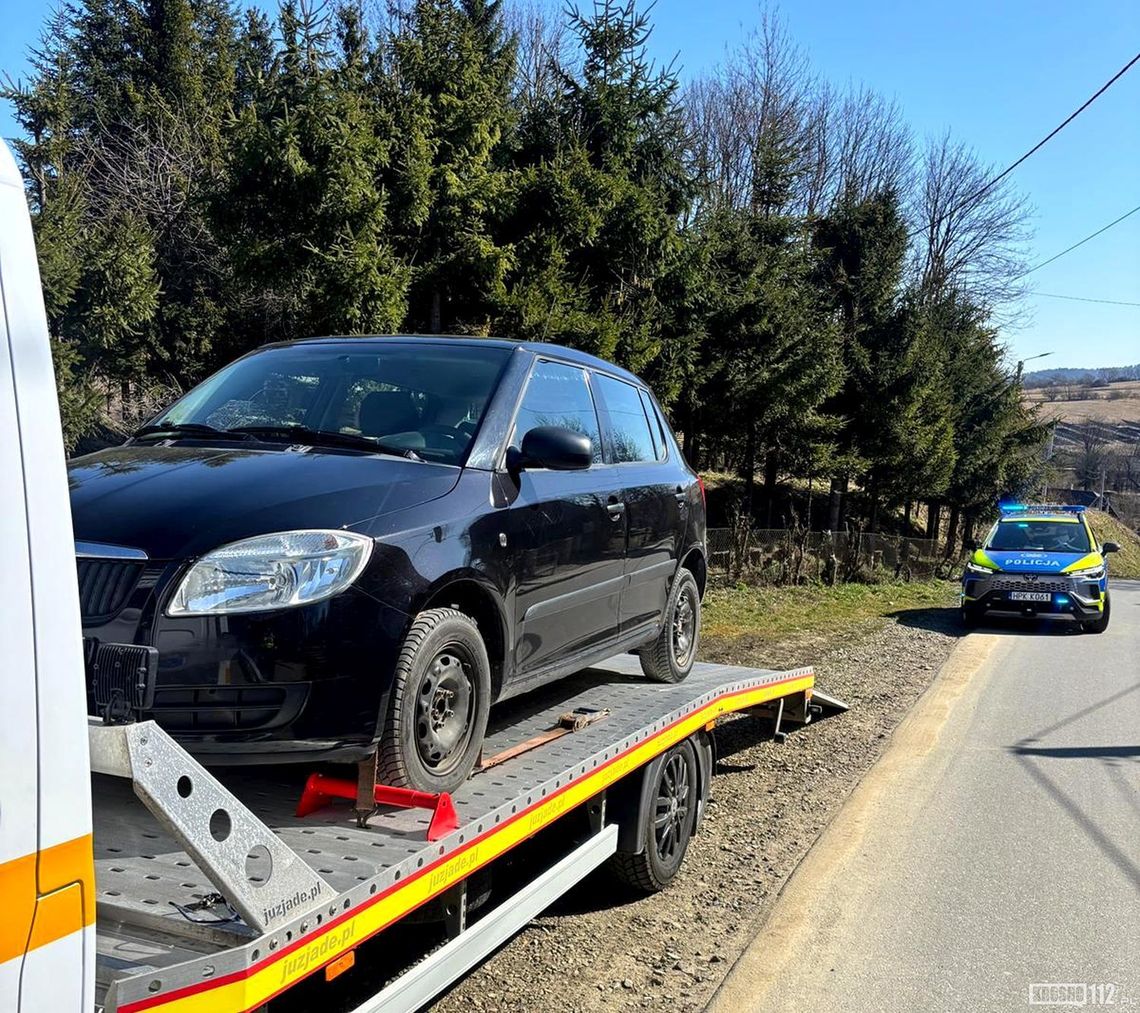 Nietrzeźwy kierowca z zakazem zatrzymany w Jaśliskach