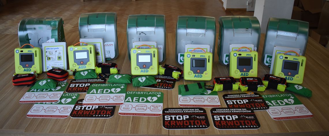 Nowe defibrylatory AED w Gminie Wojaszówka