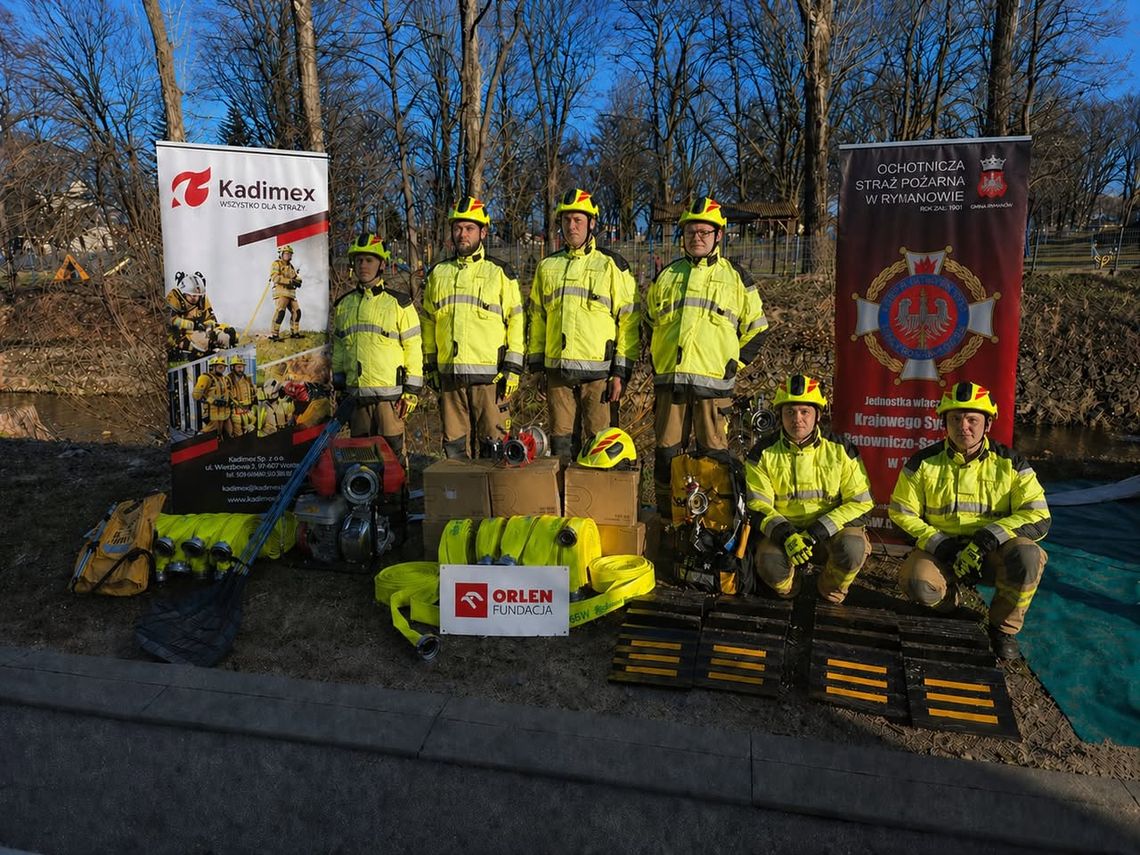 Nowe wyposażenie i szkolenia dla strażaków z Rymanowa