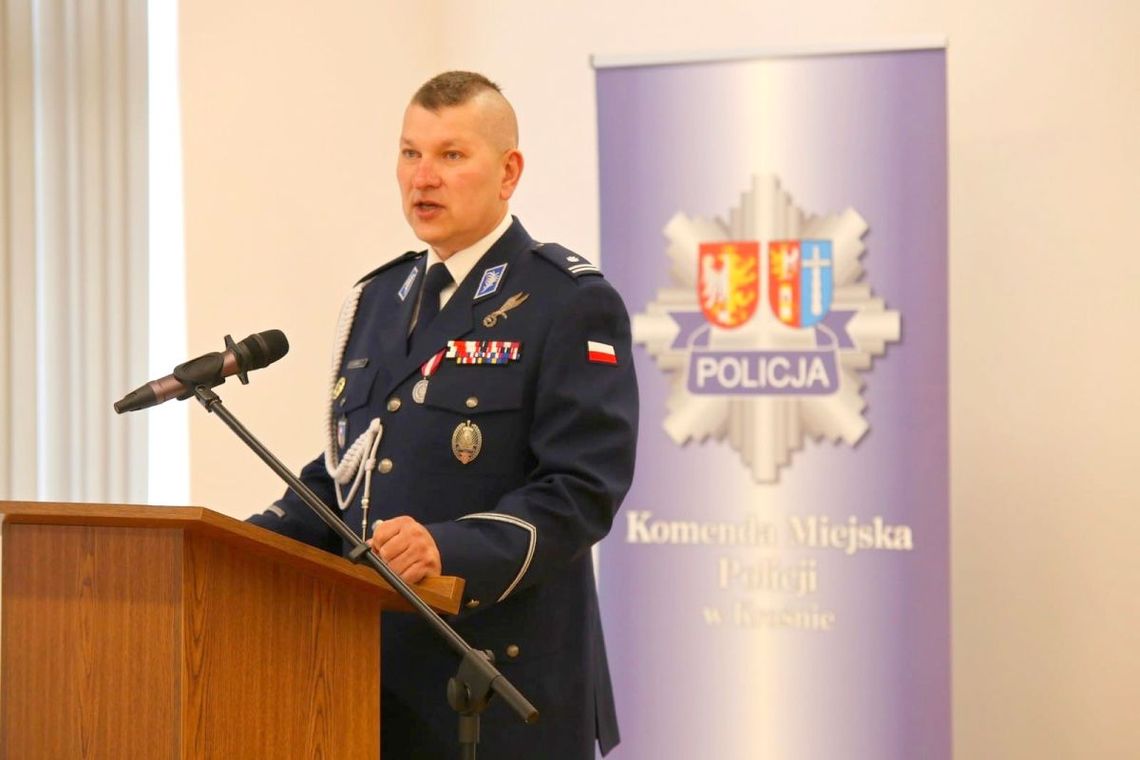 Nowy Komendant Miejski Policji w Krośnie – podinspektor Daniel Lendzio