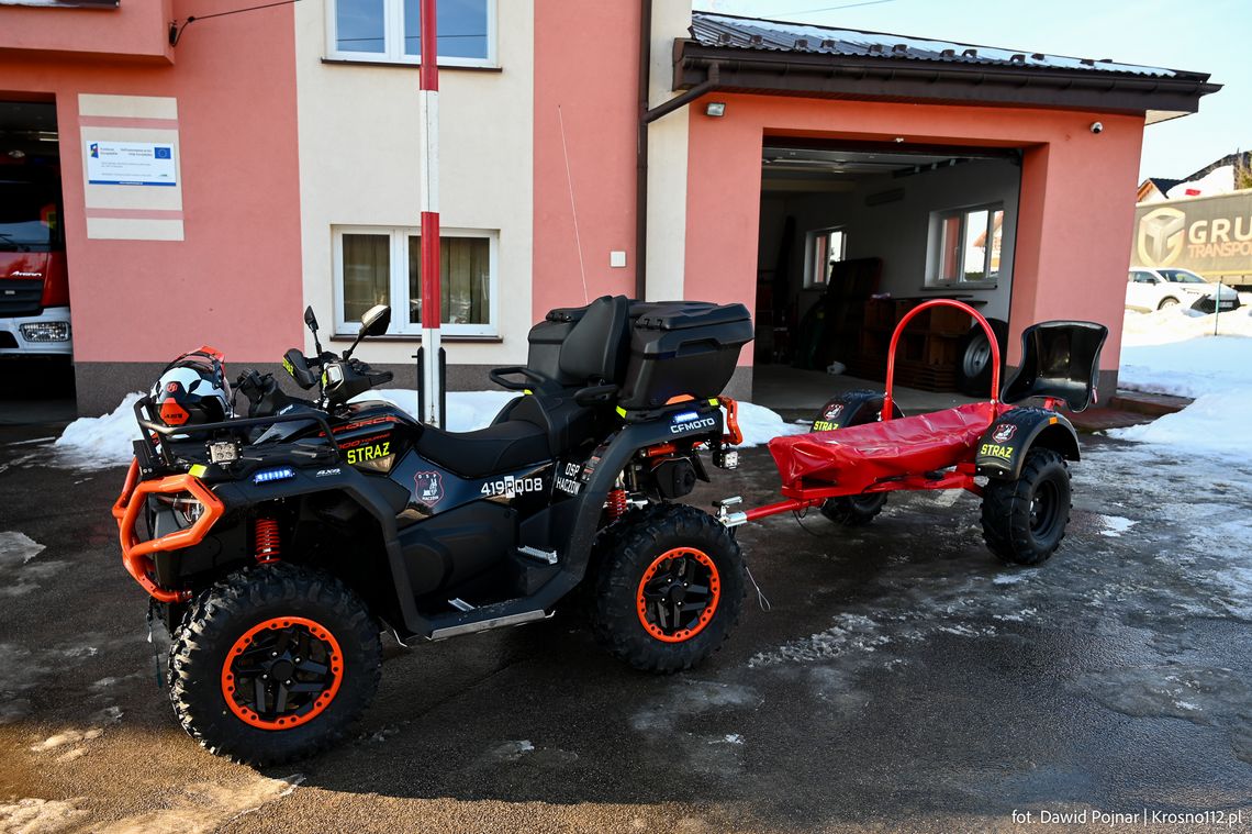 Nowy quad wzmacnia gotowość operacyjną OSP Haczów Nowy quad wzmacnia gotowość operacyjną OSP Haczów