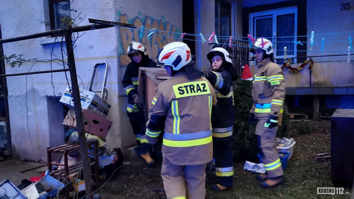 O krok od kolejnej tragedii. Pożar w domu przy ul. Zagórze w Krośnie