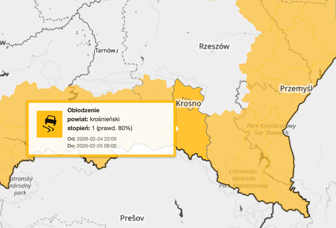 Oblodzenie dróg i chodników. IMGW wydało ostrzeżenie