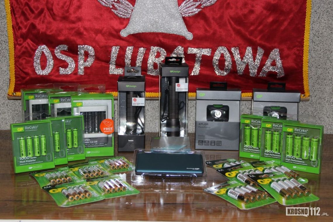 Ochotnicza Straż Pożarna w Lubatowej wyróżniona przez firmę GP Batteries