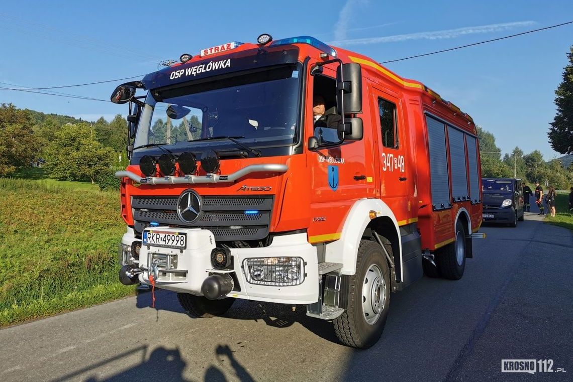 Ochotnicza Straż Pożarna w Węglówce z nowym samochodem ratowniczo-gaśniczym