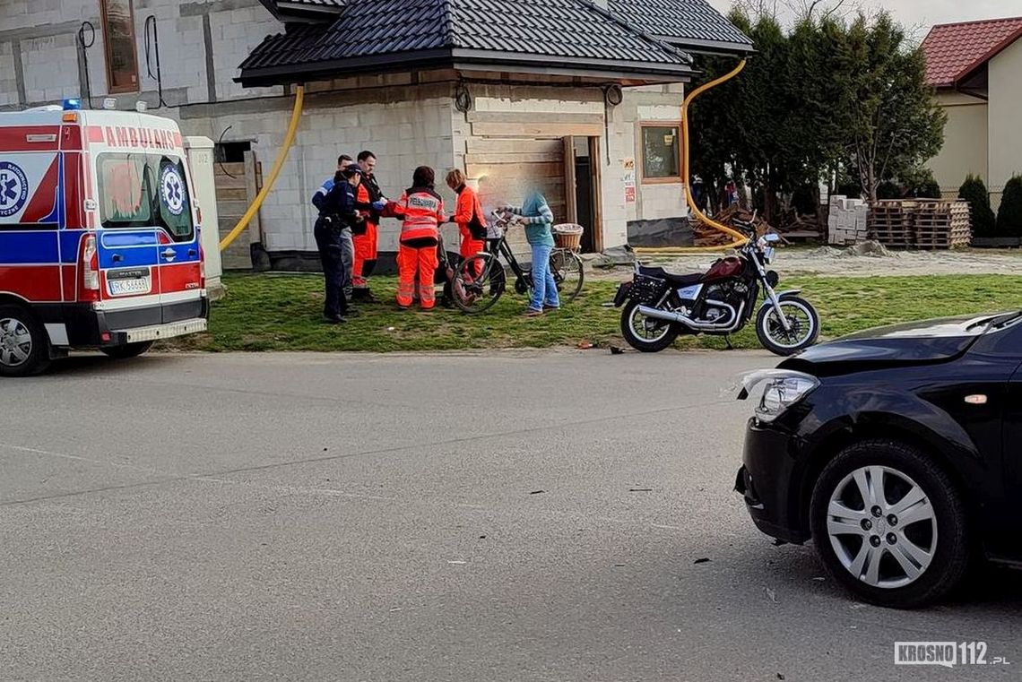 ? Odrzykoń. Motocyklista ranny po zderzeniu z samochodem osobowym