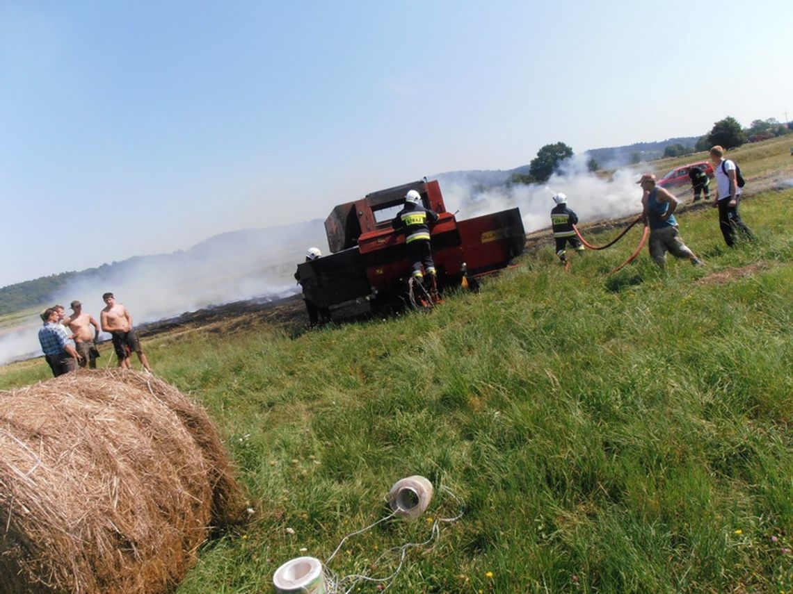 Odrzykoń: Pożar balarki do siana