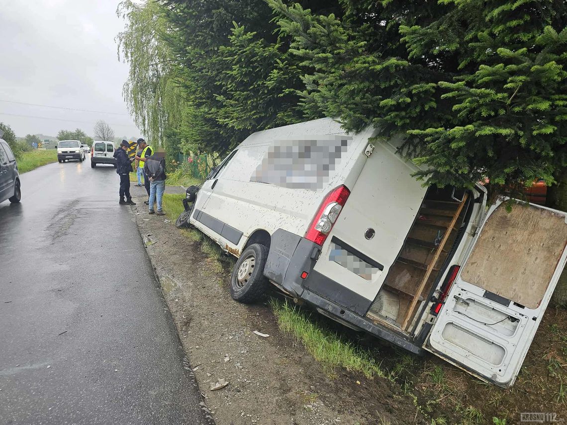 Odrzykoń. Zderzenie dwóch pojazdów Odrzykoń. Zderzenie dwóch pojazdów