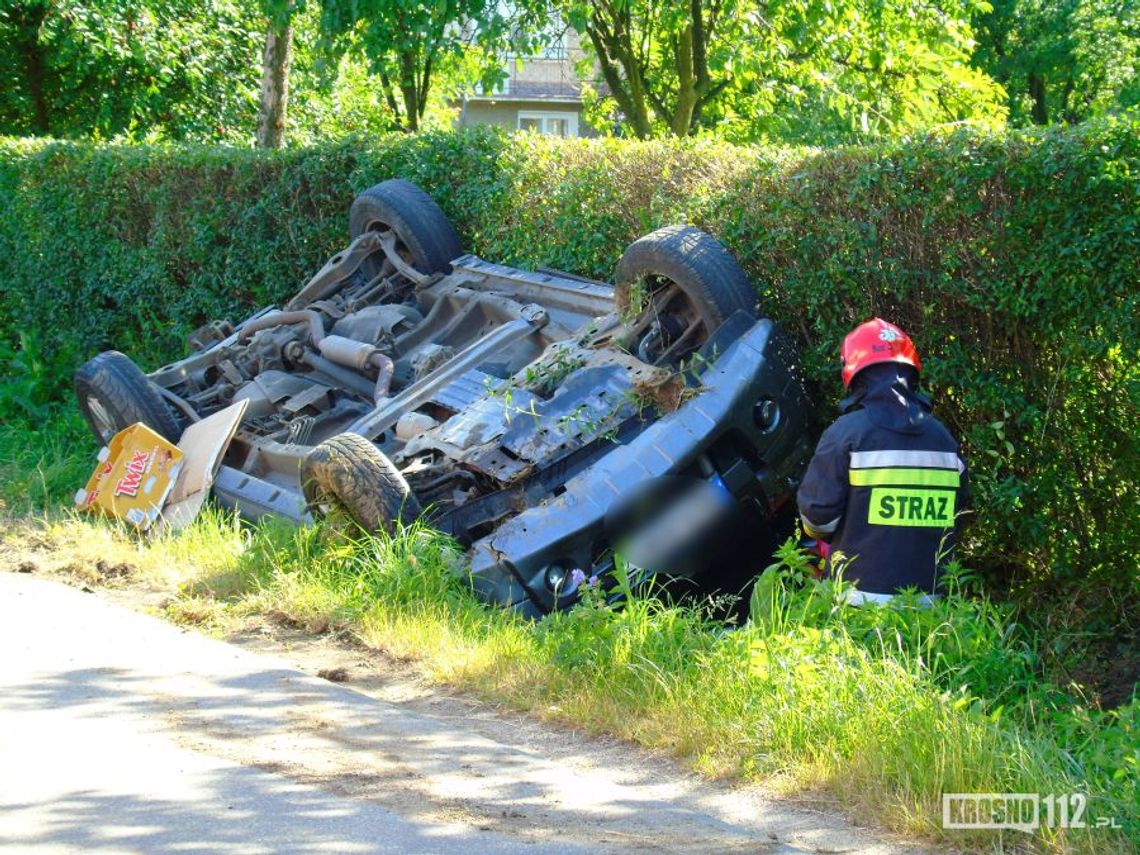 Odrzykoń: Zderzenie dwóch samochodów. Nietypowa akcja