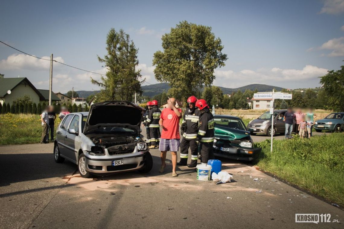 ODRZYKOŃ: Zderzenie Volkswagenów na skrzyżowaniu