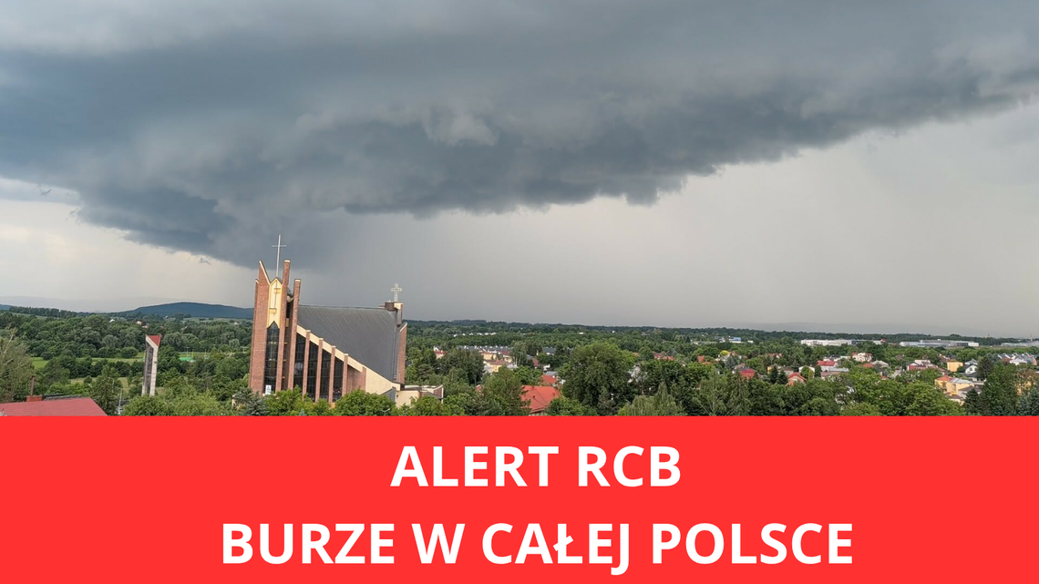 Ogólnopolski alert przed gwałtowną pogodą w weekend
