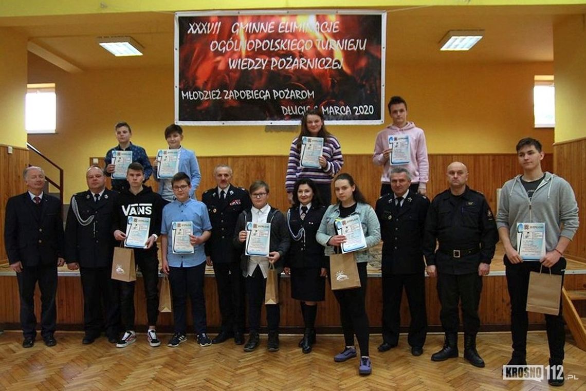 Ogólnopolski Turniej Wiedzy Pożarniczej. W Długiem rywalizowali uczniowie gminy Jedlicze