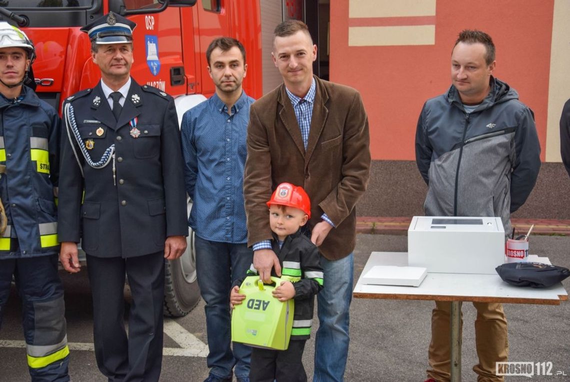 OSP Haczów ma na wyposażeniu defibrylator (AED)
