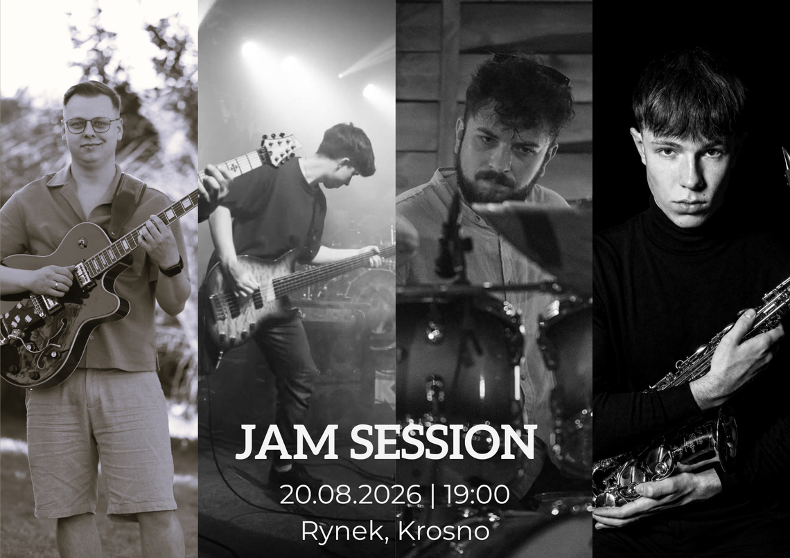 Ostatnie sierpniowe Jam Session na krośnieńskim rynku już w czwartek Ostatnie sierpniowe Jam Session na krośnieńskim rynku już w czwartek