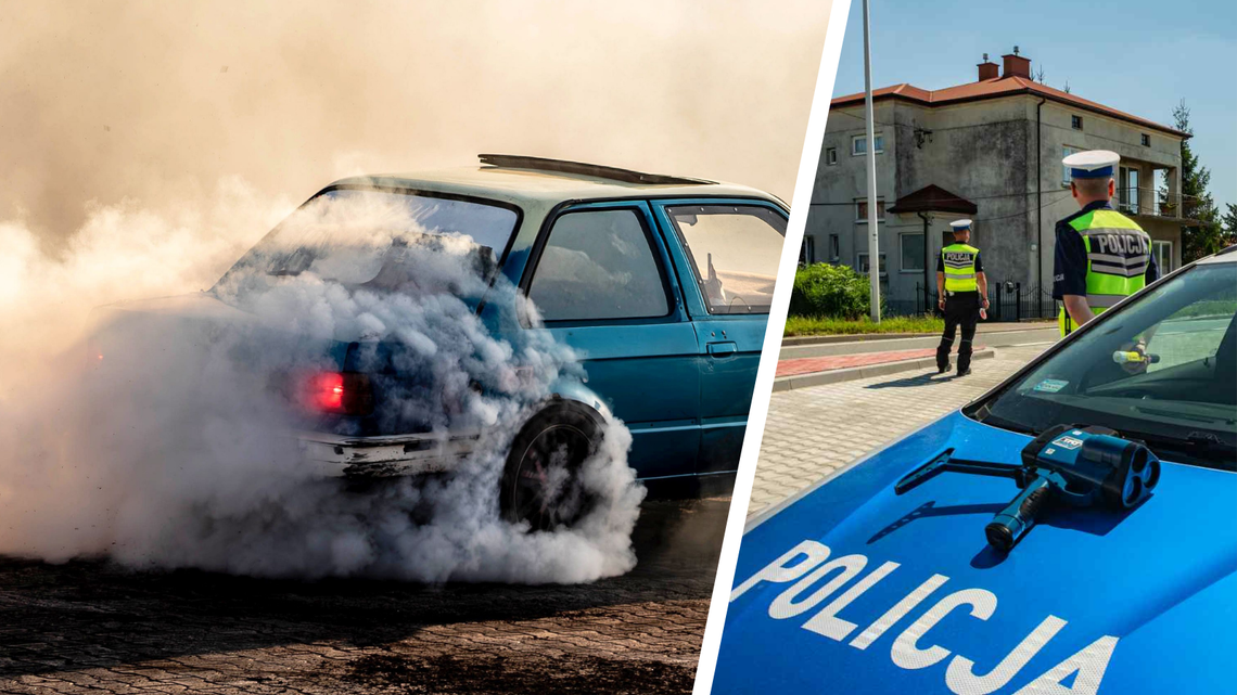 Pierwszy taki przypadek w Krośnie. 23-latek stracił prawo jazdy za "drift"