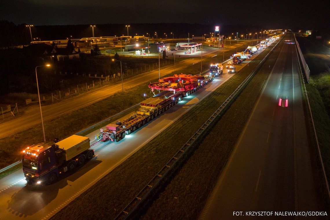 Plan przejazdu przez woj. podkarpackie transportu maszyny TBM