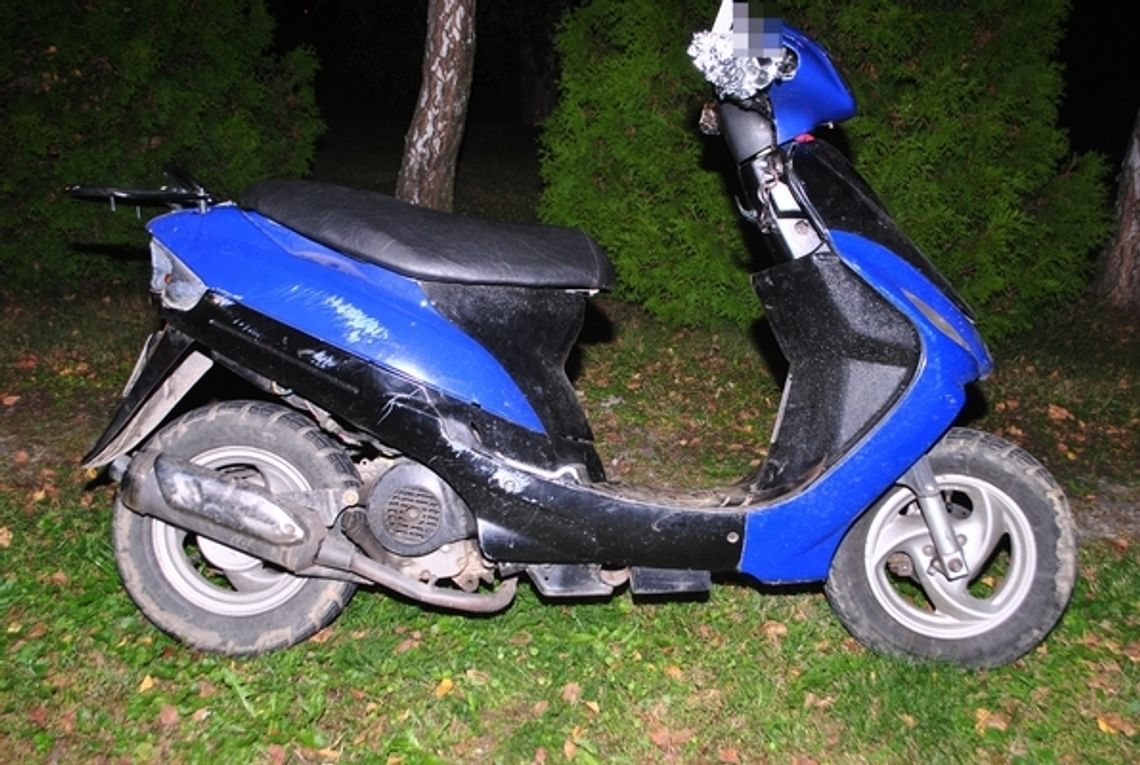 Podczas jazdy motorowerem zasnął za kierownicą