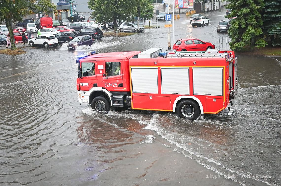 Podkarpaccy strażacy po burzach mieli już ponad 150 interwencji