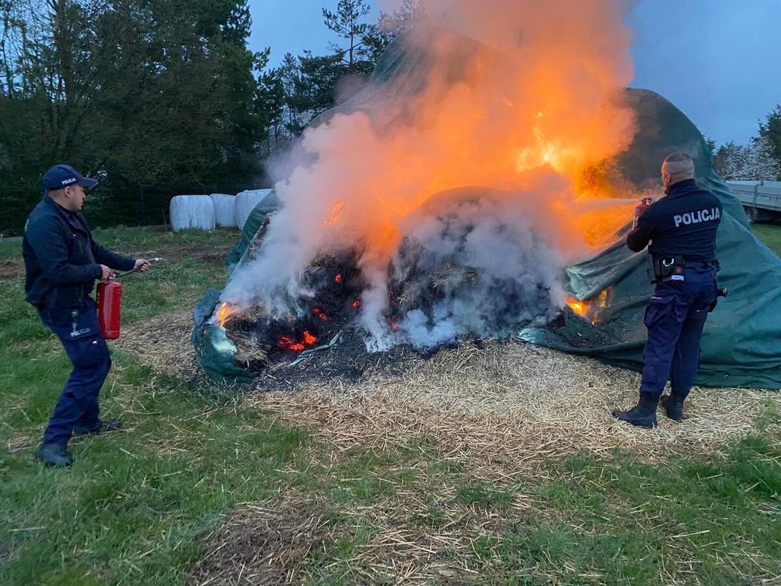 Podpalił siano na posesji rodziców. Zemsta za to, że nie wpuścili go do domu
