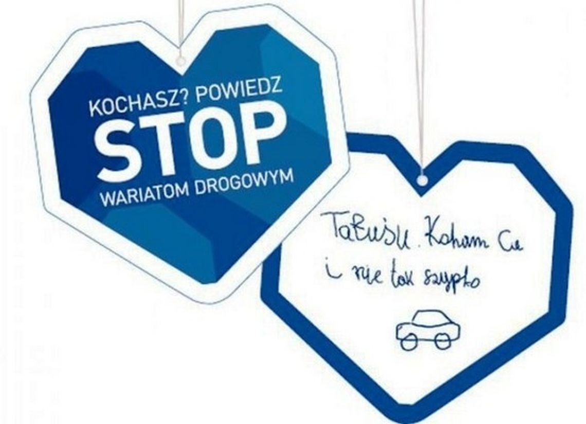 Policjanci będą rozdawać kierowcom niebieskie serca