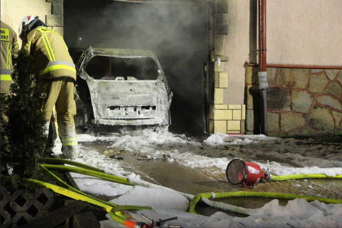 Pomoc rodzinie z Rymanowa w odbudowie garażu i elewacji budynku po pożarze