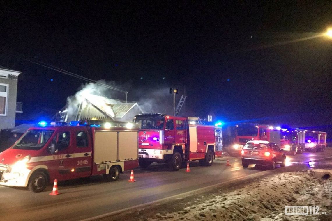POSADA GÓRNA: Pożar w drewnianym budynku mieszkalnym