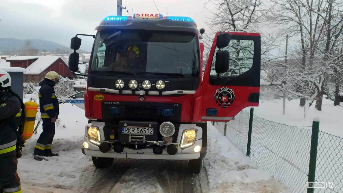 Posada Górna. Pożar w garażu