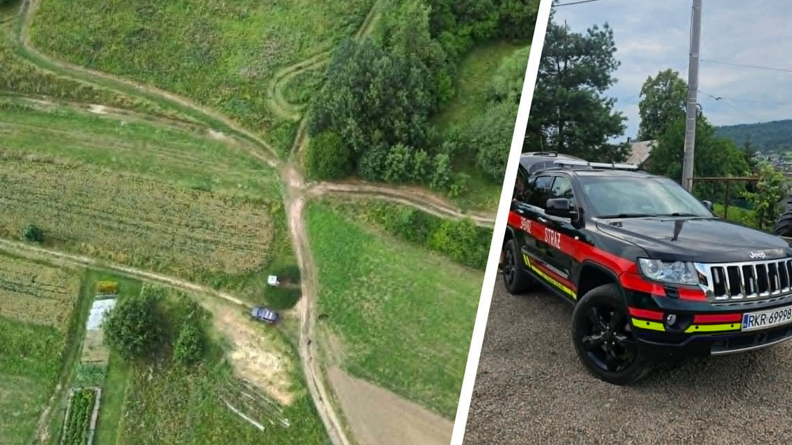 Poszukiwania zaginionej osoby w Posadzie Górnej. Pomógł pies tropiący Poszukiwania zaginionej osoby w Posadzie Górnej. Pomógł pies tropiący