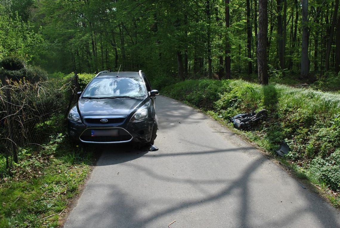 POTOK: 15-latka na skuterze wjechała w Forda