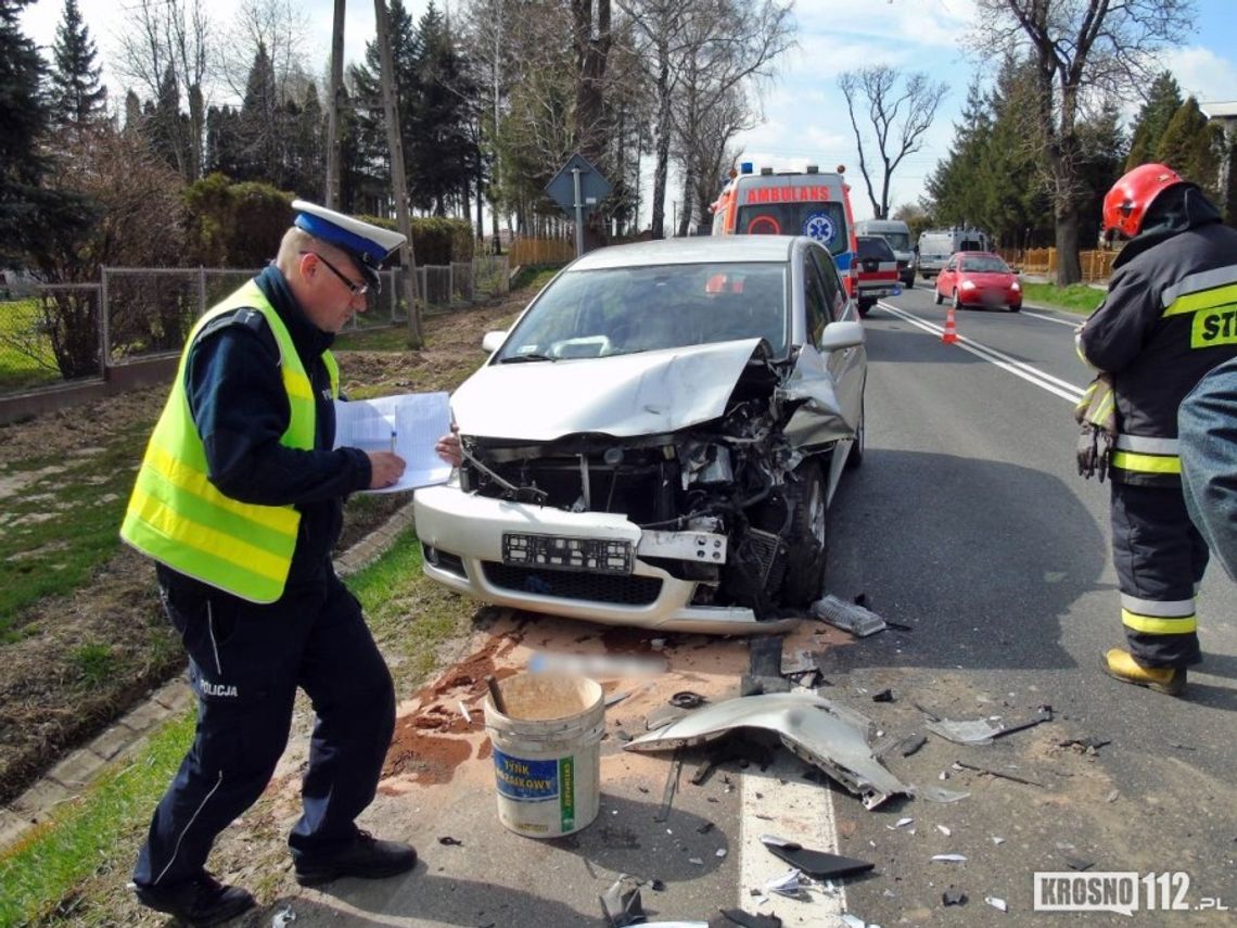 Potok: Kolizja trzech samochodów