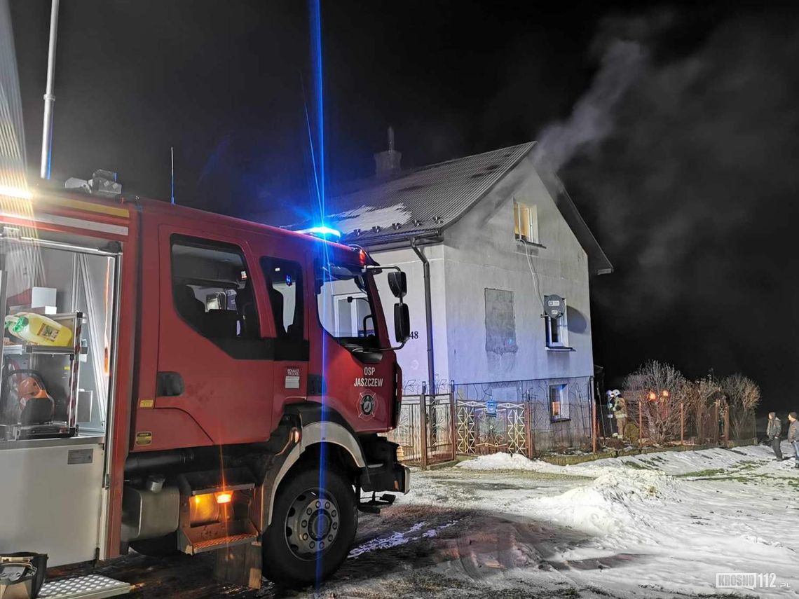 Potok. Pożar w budynku mieszkalnym