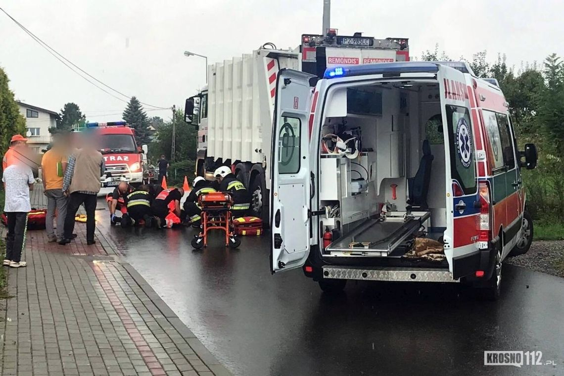 Potrącenie mężczyzny w Korczynie na Akacjowej