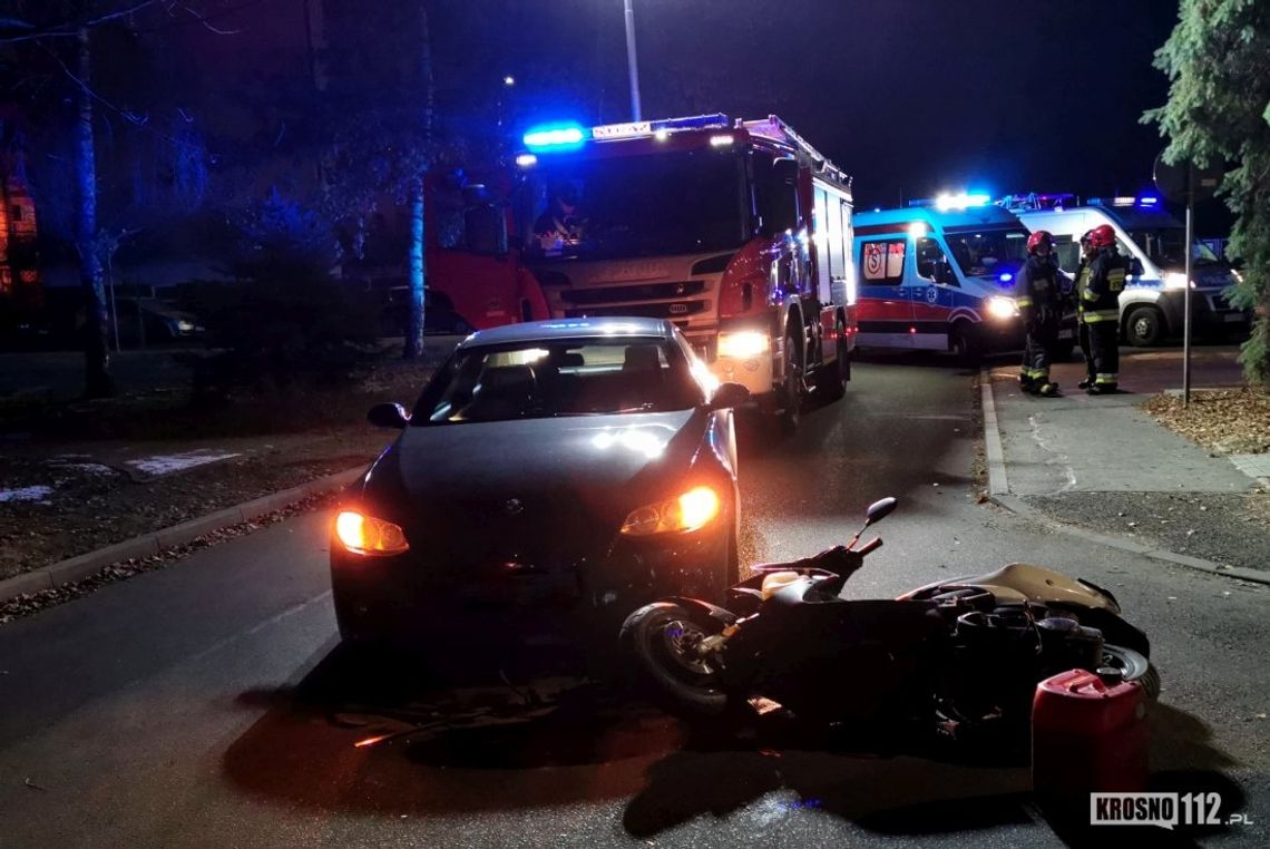Potrącenie motorowerzysty na ul. Żwirki i Wigury