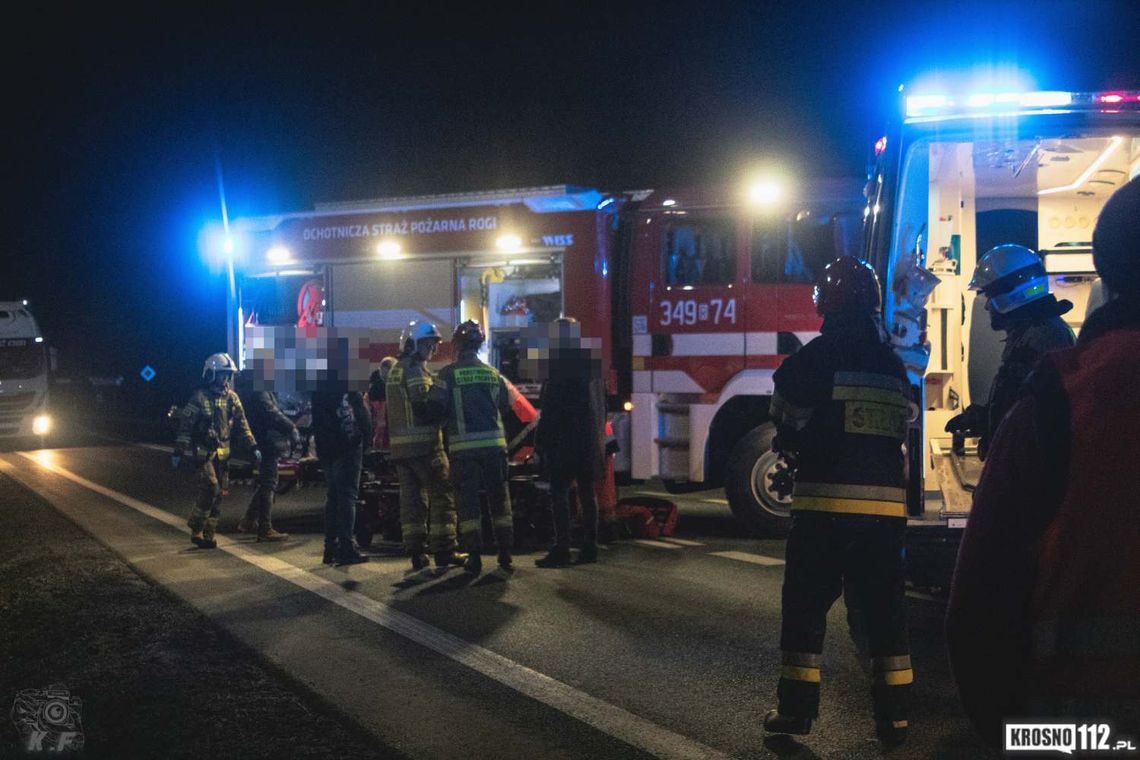 Potrącenie mężczyzny na przejściu dla pieszych w Rogach