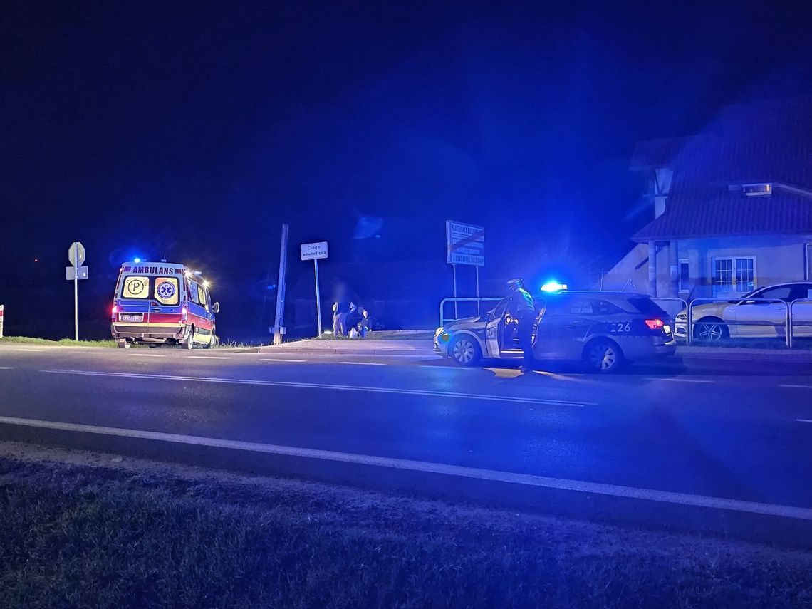 Potrącenie pieszej na DK28 w Iwoniczu Potrącenie pieszej na DK28 w Iwoniczu