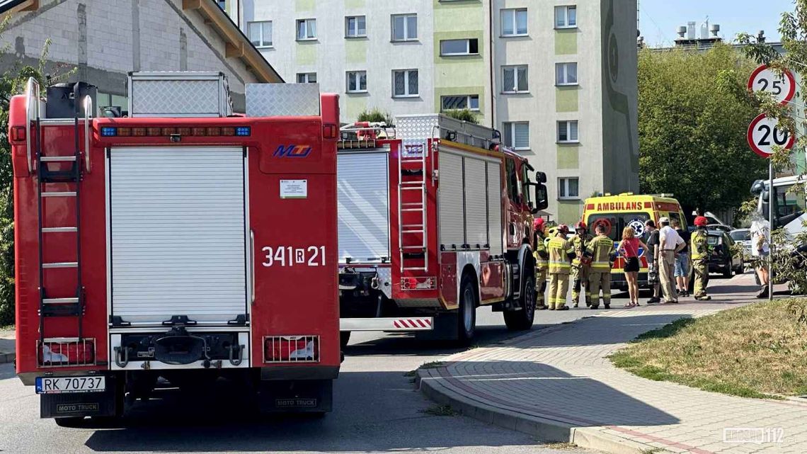 Potrącenie pieszej na Oficerskiej w Krośnie