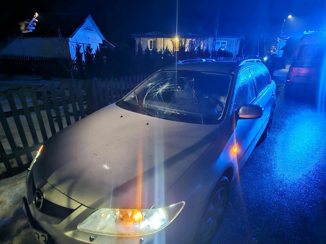 Potrącenie pieszej w Bóbrce