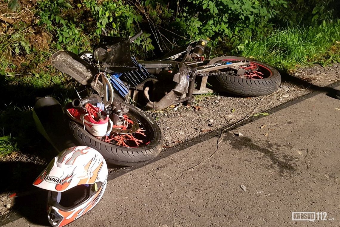 Poważny wypadek 14-latka na Spokojnej w Korczynie