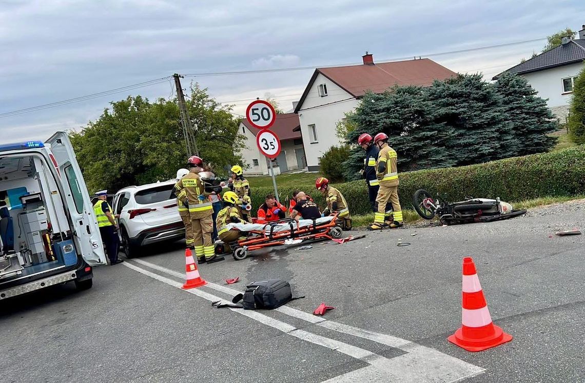 Poważny wypadek na DW864 w Rogach