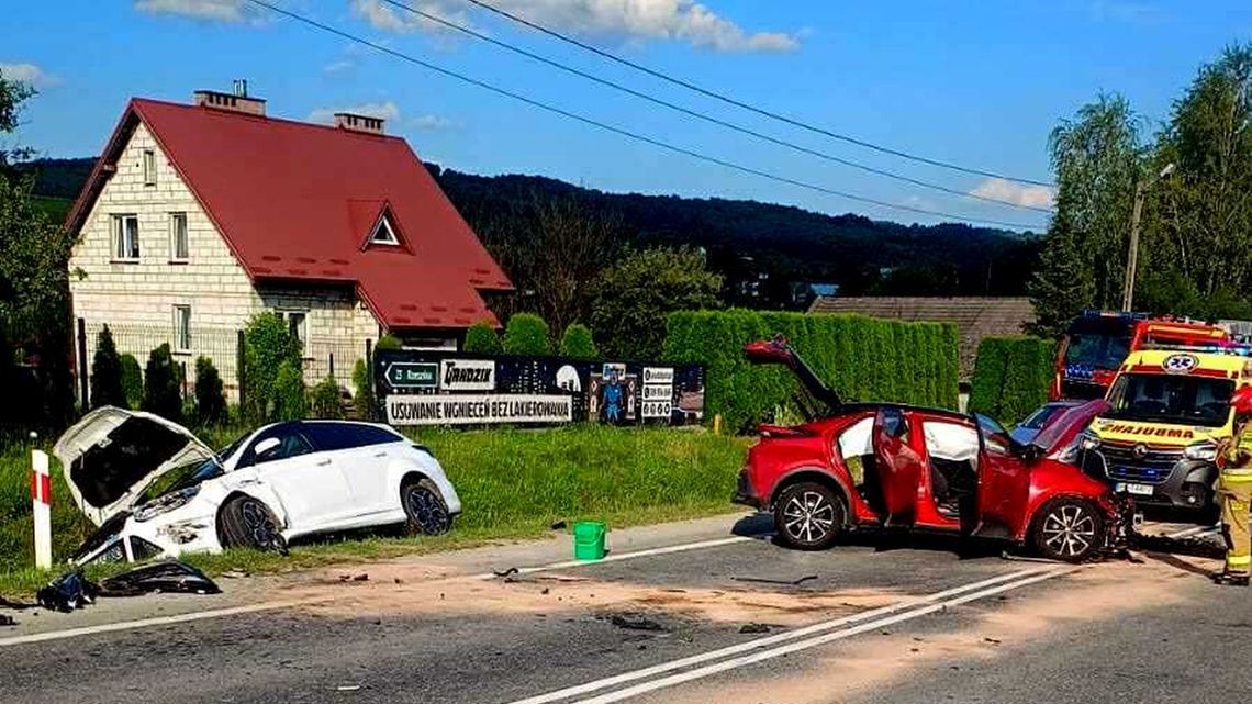 Poważny wypadek na trasie Krosno - Rzeszów