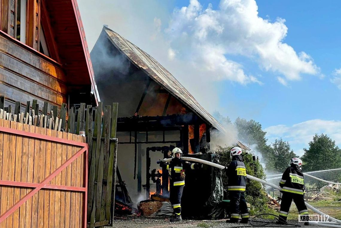 ? Pożar budynków: gospodarczego i mieszkalnego w Żeglcach