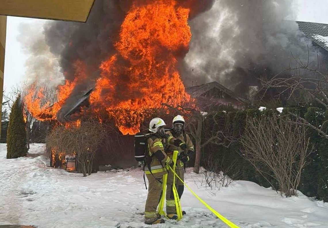 Pożar budynku gospodarczego w Odrzykoniu